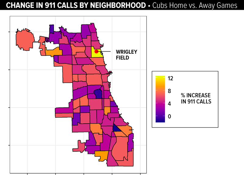 Illustration for article titled 911 Call Data Confirms Wrigleyville Is A Terrible Place To Be During Cubs Games